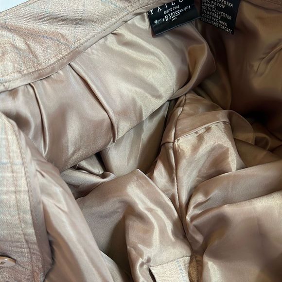 Tailor B. Moss Plaid Lined Trousers Slacks Dress Pants - Picture 9 of 15